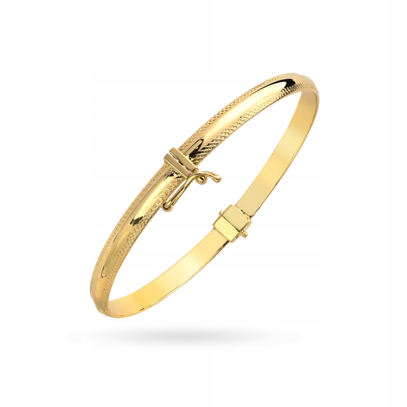 Złota Bransoletka pr. 585 Sztywna 14k