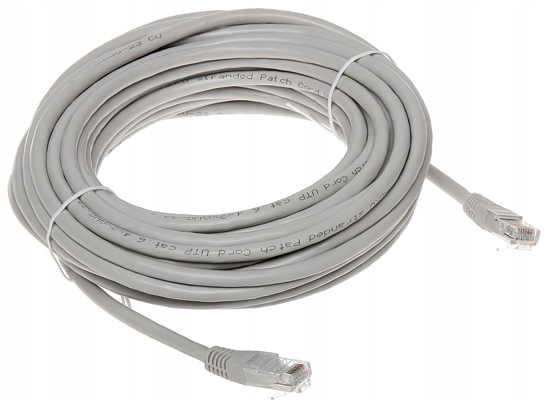 

Kabel patchcord Utp RJ45 do Kamer PoE Kat 6 10m