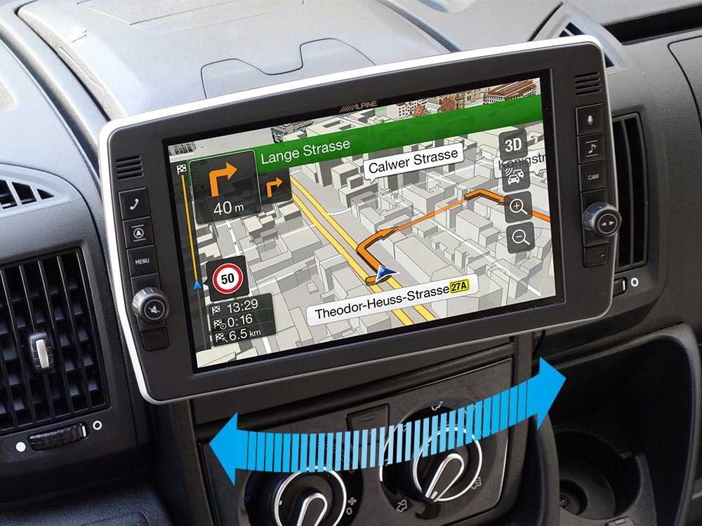 Alpine X903D-DU2 Nawigacja Stacja 9 Obrotowa Fiat Ducato Kamper Tomtom