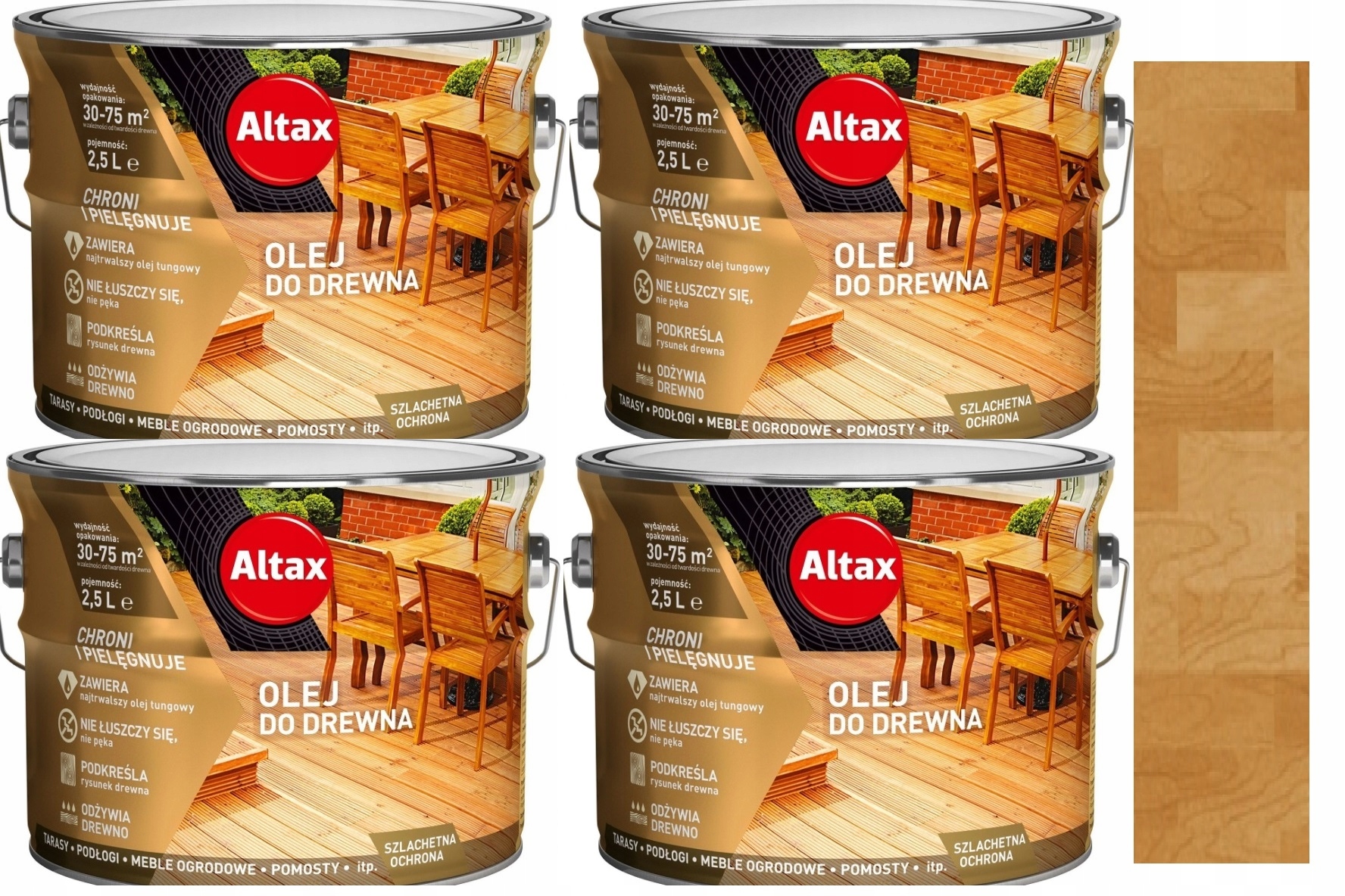 

Altax Zestaw Olej Do Drewna Dąb 10L