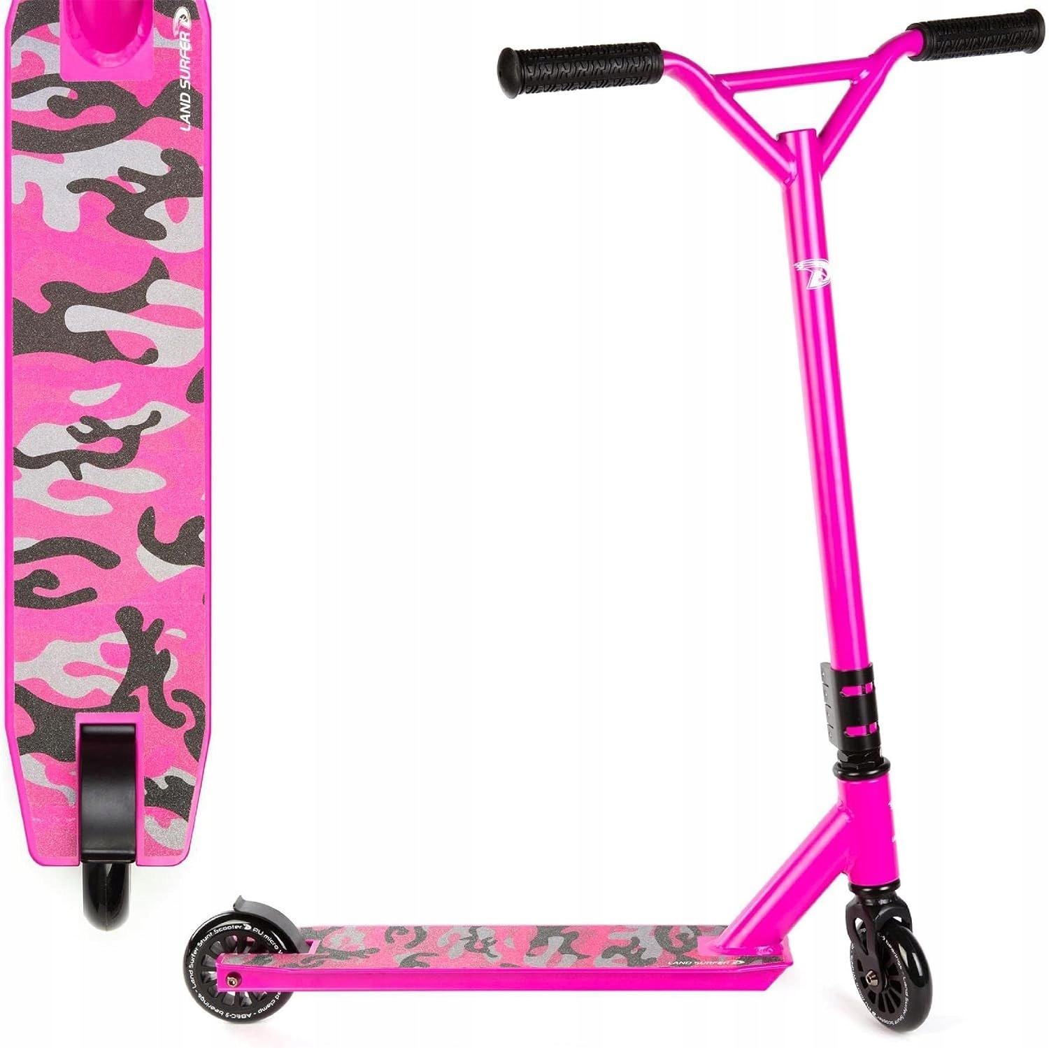 Hulajnoga Land Surfer dla dzieci Różowa moro 78 cm