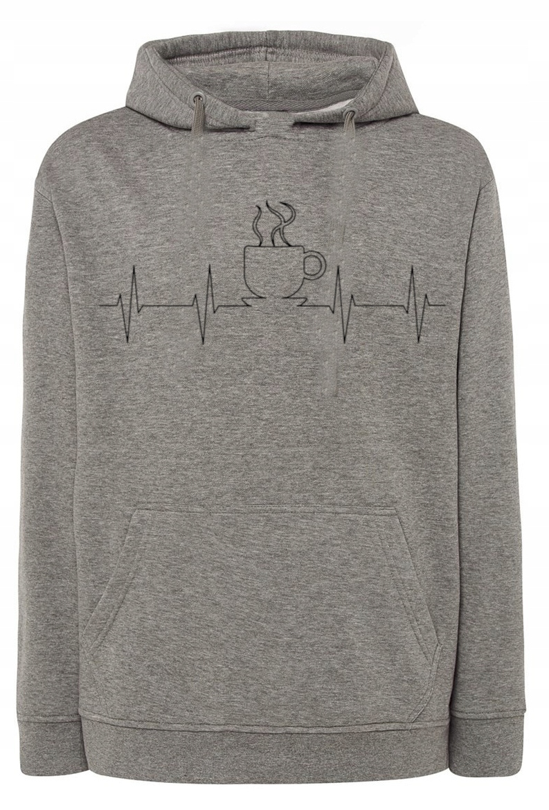 Pánská mikina s potiskem Ekg Káva vel. S
