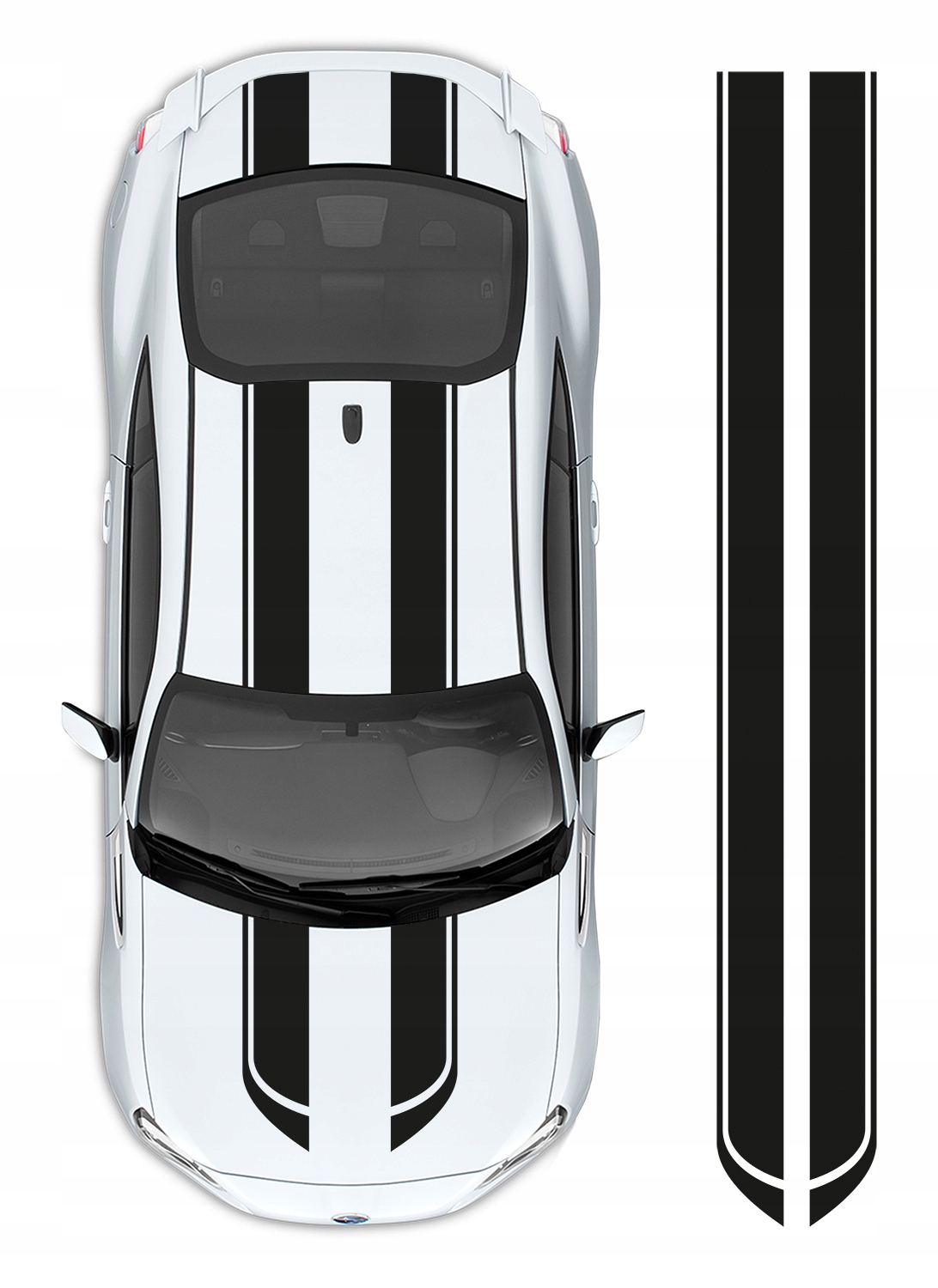 Pásy Na Auto nálepka Pásky 21 cm x 4,5 m Farba