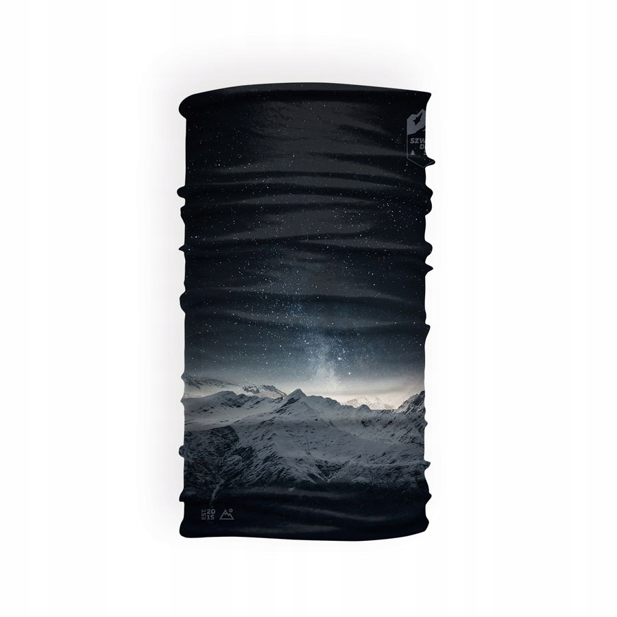 Turystyczna chusta wielofunkcyjna GÓRY 8w1 czarna Marka inna