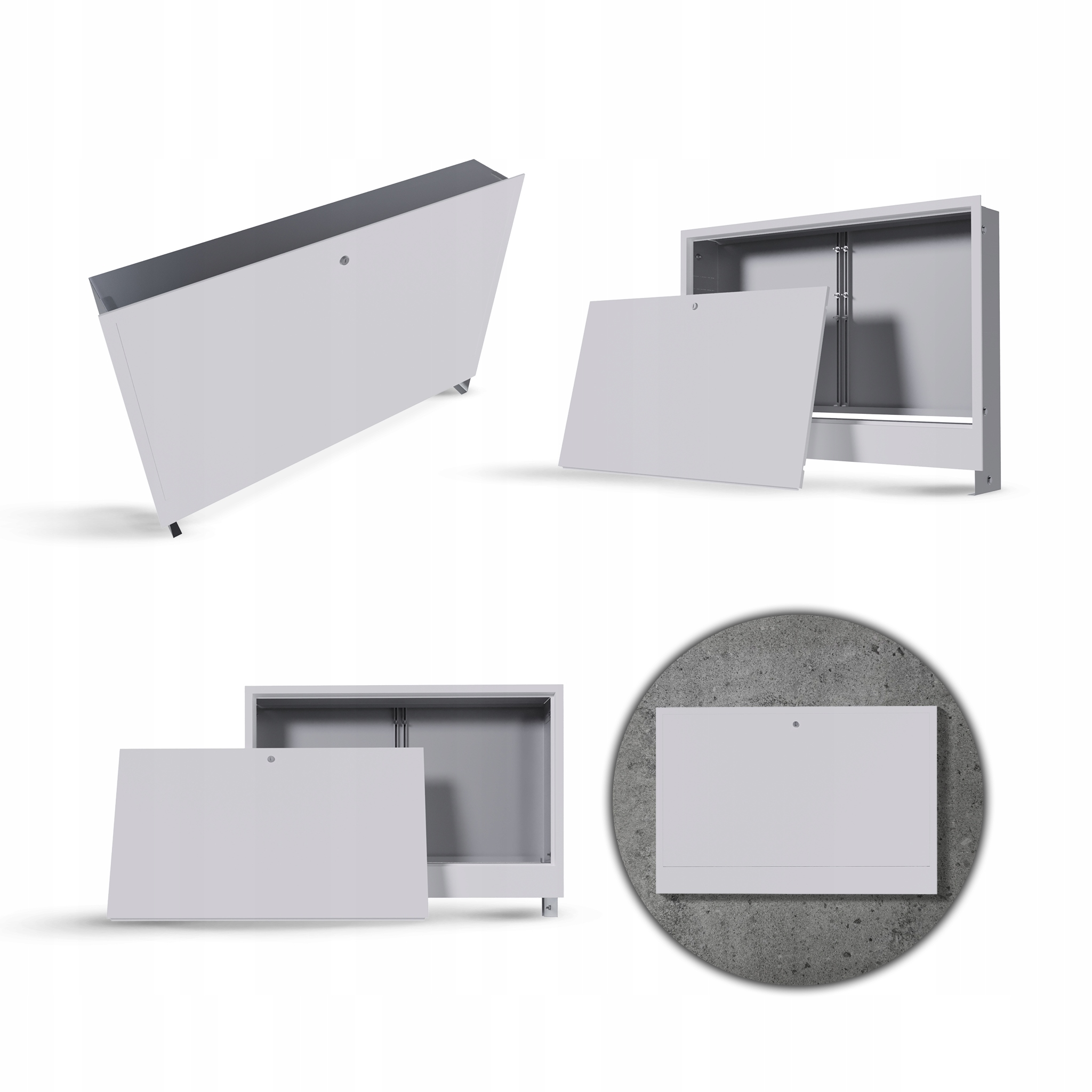 Podomítková skříň 9-10 obvodů pro rozdělovač podlahového vytápění