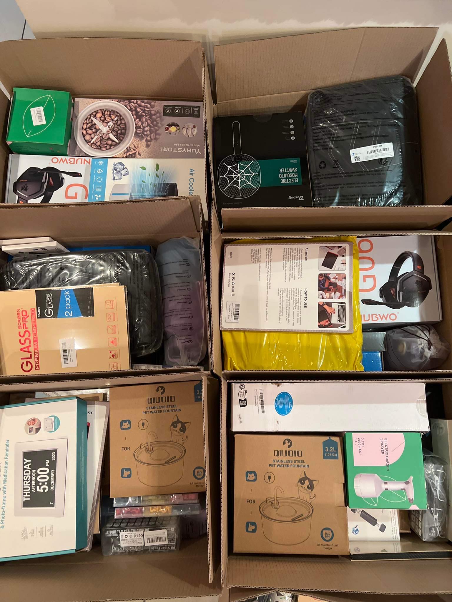 BOX PALETA ZWROTY NADWYŻKI AMAZON KLASA A NOWE ELEKTRONIKA MIX