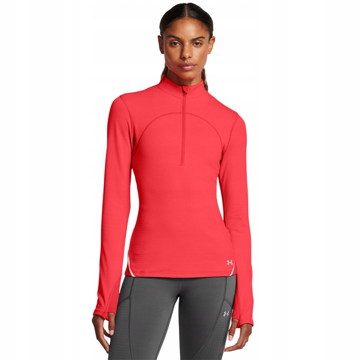 Damski longsleeve treningowy Under Armour Vanish Cw 1/2 Zip Czerwony XL