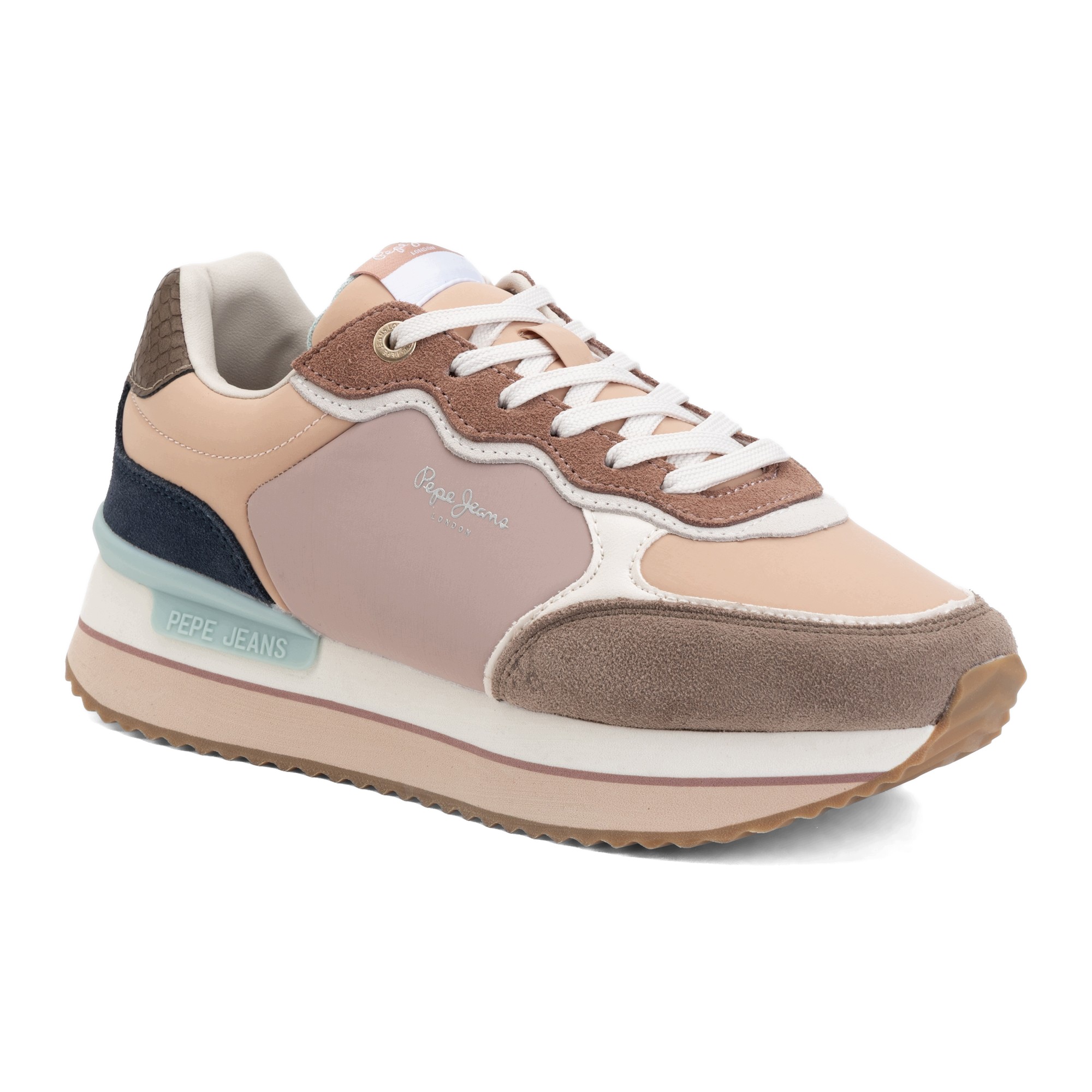 Buty damskie Pepe Jeans Rusper Combi mud brown