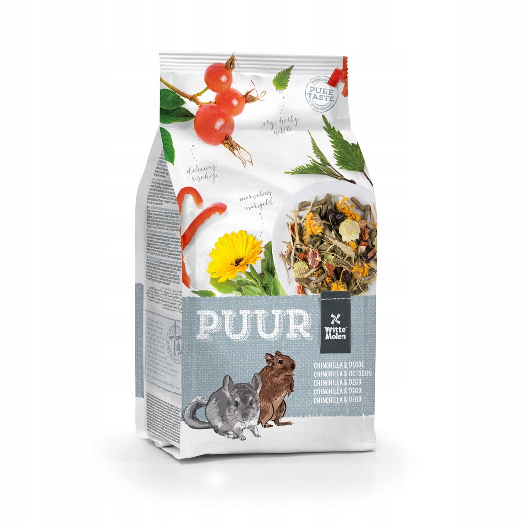 Witte Molen Puur Chinchilla Degu szynszyla 500g