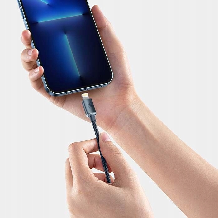 SOLIDNY Kabel USB-C Lighting 2m BASEUS do iPhone Złącza USB typ C - Apple Lightning