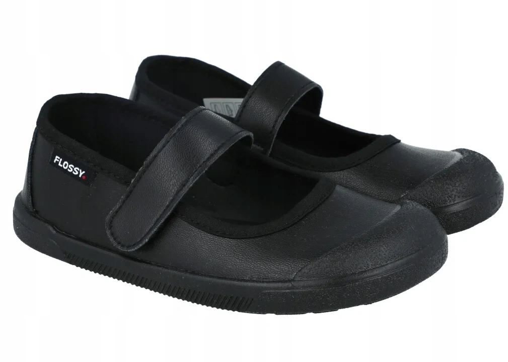 Czarne balerinki Flossy elastyczne baleriny barefoot dziewczęce R34