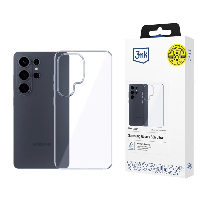 Etui 3MK do Galaxy S26 Ultra Clear Case Oryginalne Przezroczyste Plecki