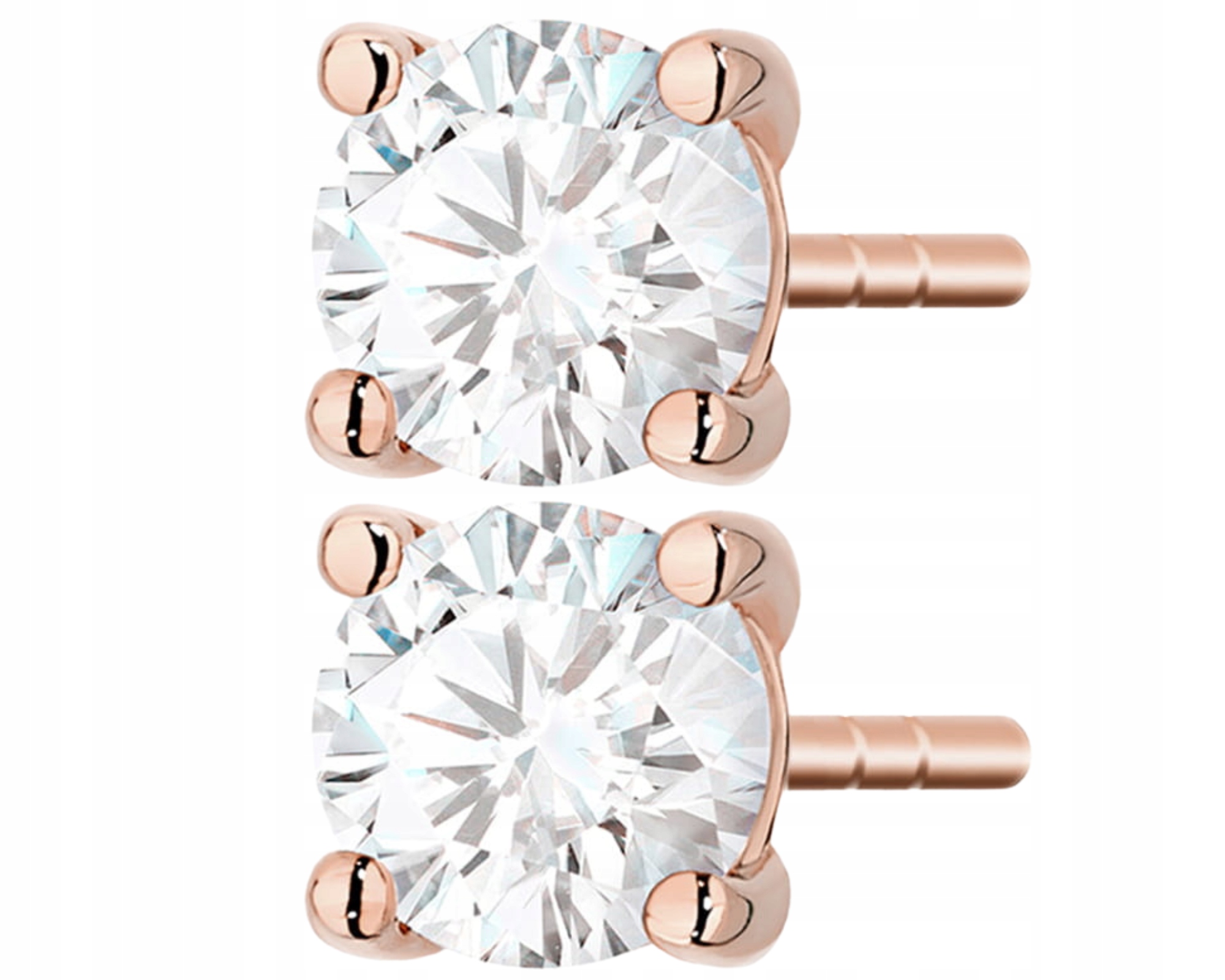 Náušnice Zlaté Náušnice S Diamanty A Brilianty, Zlatý Dárek 585