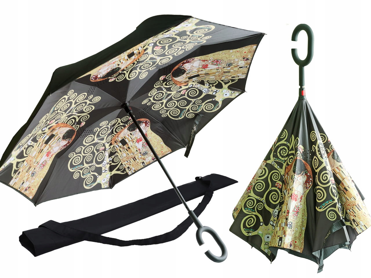 

Parasol odwrotnie otwierany Gustaw Klimt Pocałunek
