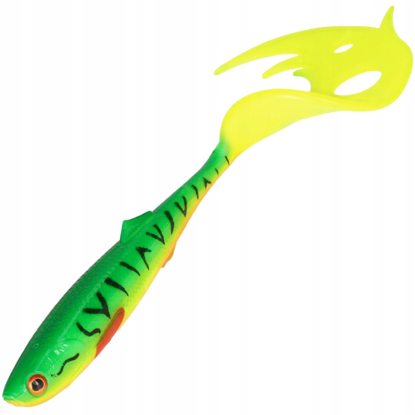 Przynęta Guma Mikado Sicario Pike Tail 10.5 Fire Tiger