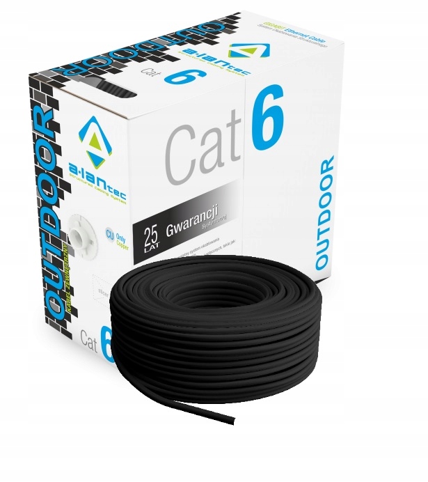 Kabel Sieciowy Skrętka Utp KAT.6 Zew 50m Uv