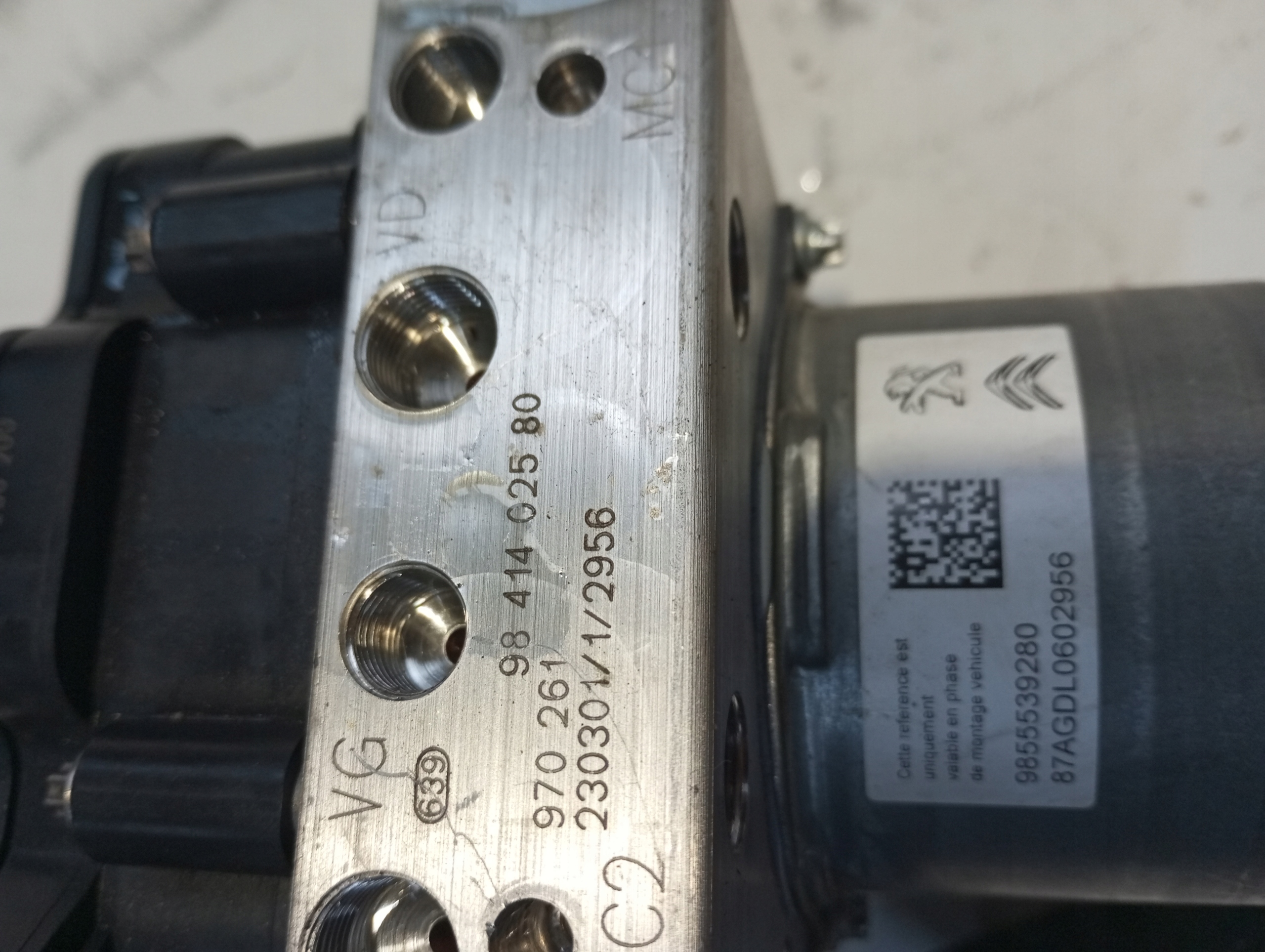 ABS Servofreno Peugeot CITROEN 9855539280