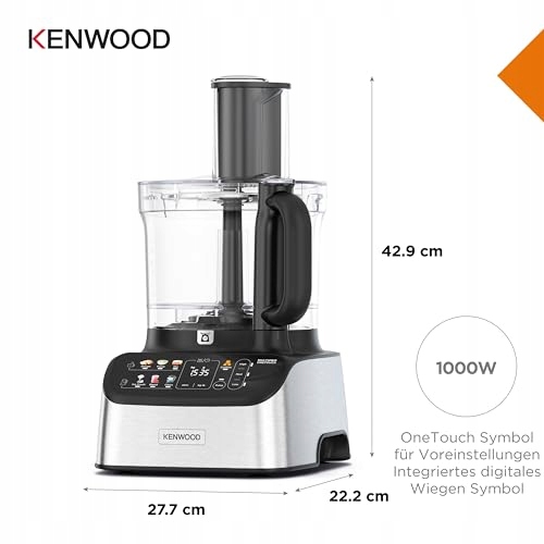 KENWOOD Multipro Robot Kuchenny 2w1 Mikser 1000W Srebrny Z Akcesoriami — miniatura 5