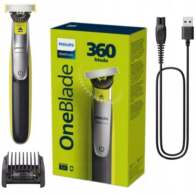 Golarka Philips ONE BLADE 360 BLADE QP2734/20 Użytkowanie na mokro i sucho