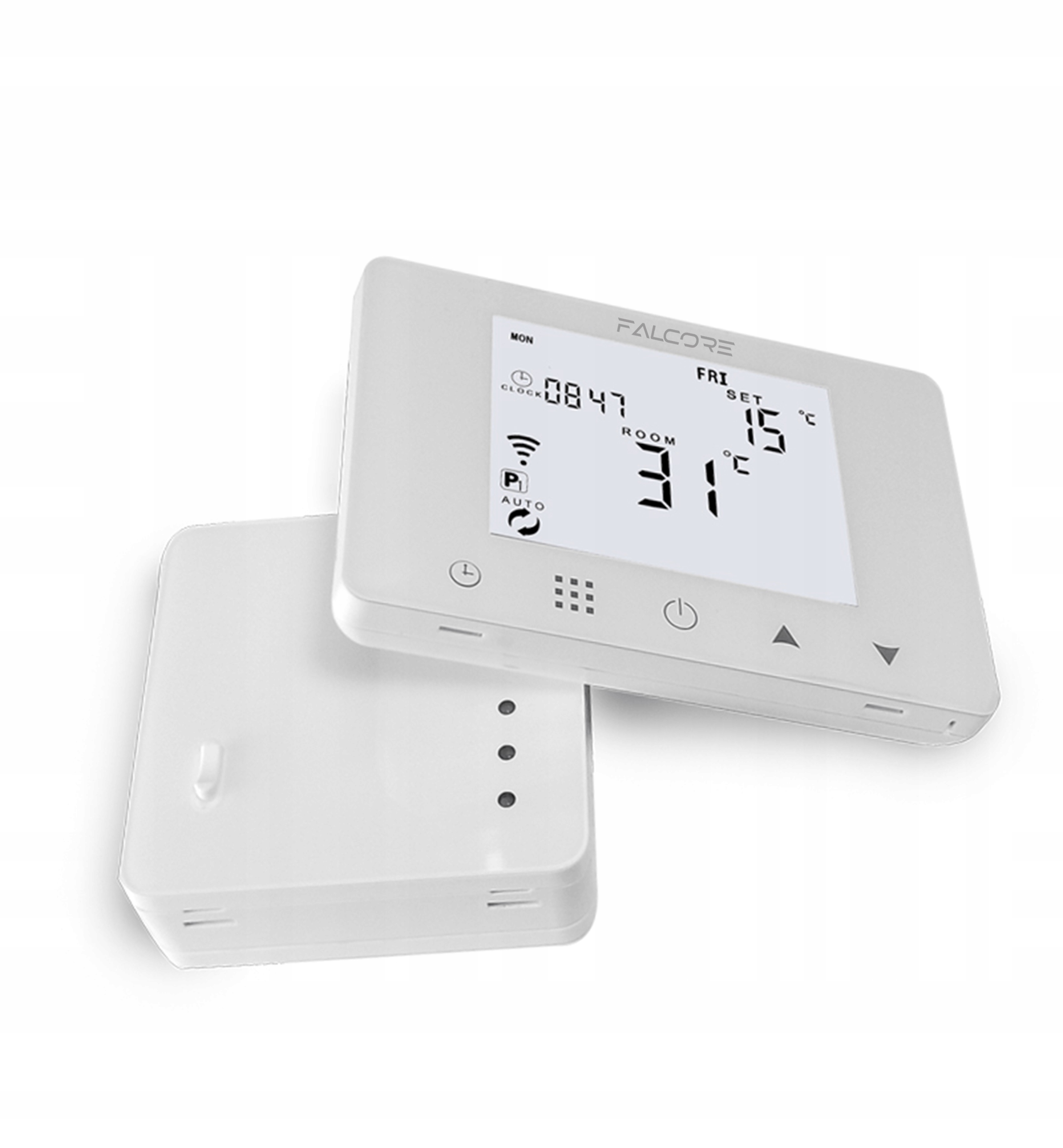 Pokojový termostat, pokojový regulátor, regulátor Falcore RF-451B-vR Bílý