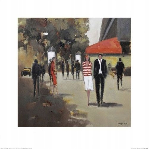 

Spacerująca Para - Paryż - reprodukcja 40x40 cm