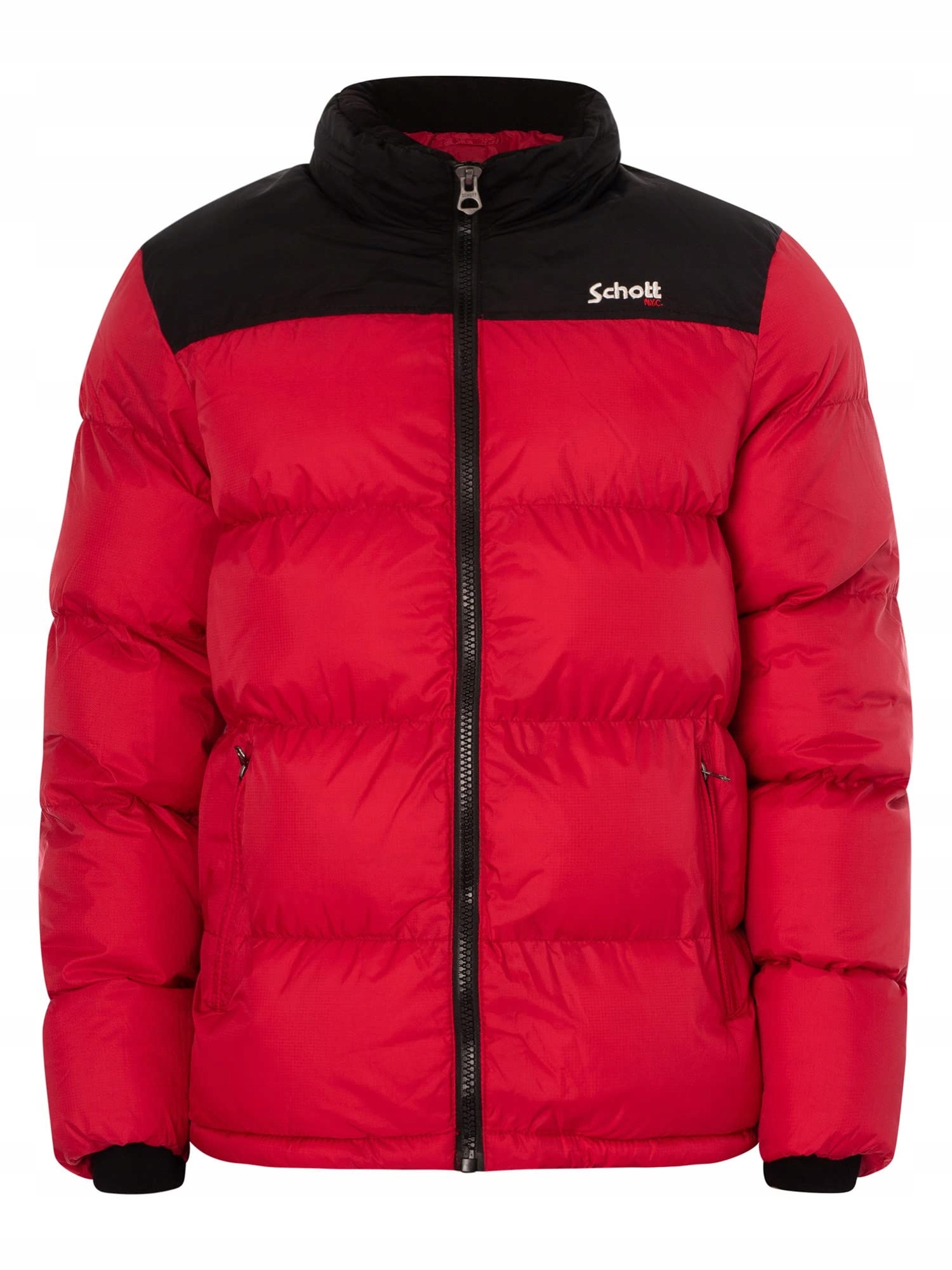 Schott Pánská Červená Péřová Bunda XXL Jxi