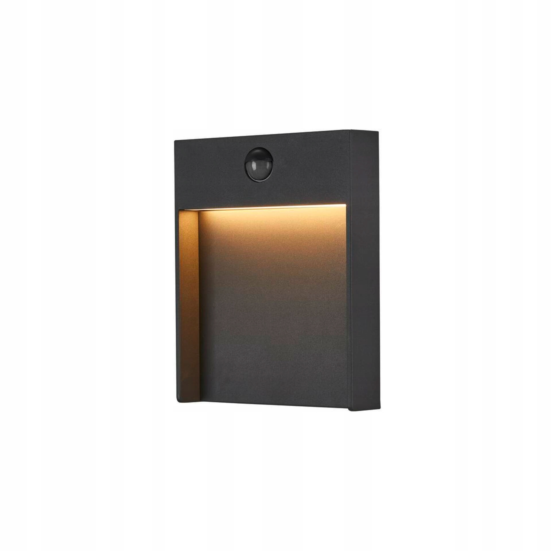 Slv Big White Flatt Sensor Outdoor, nástenné Led svietidlo, 3000K, IP65, ant