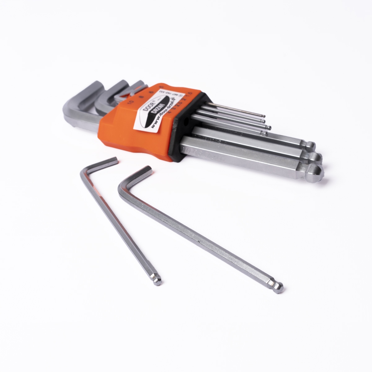 Zestaw kluczy imbusowych 9el Hex z kulką 1,5-10mm Doortools