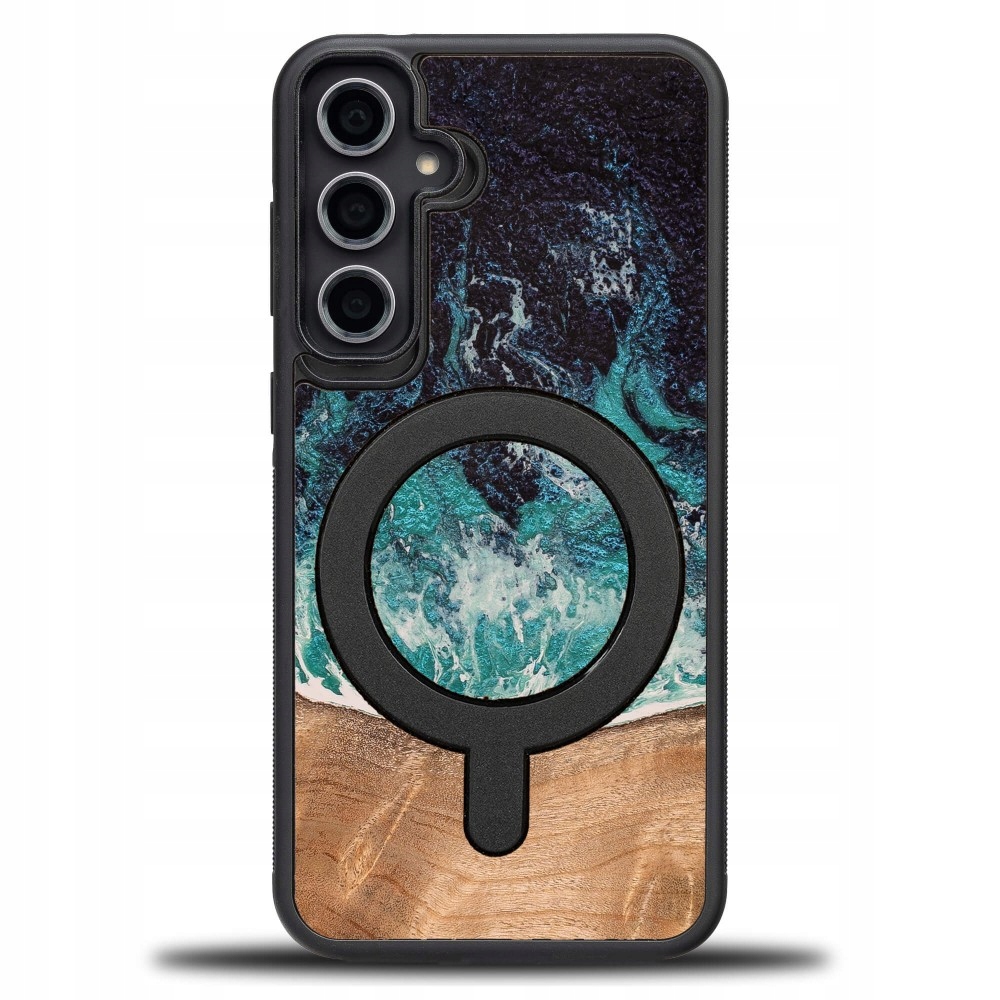 Pouzdro Bewood Unikátní pro Samsung Galaxy S23 Fe Dream Island s MagSafe