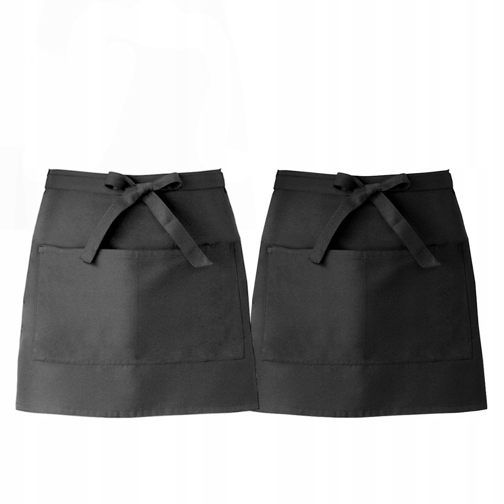 10 ks. Zásobník číšnický krátký černý kapsa 40*59 Cm