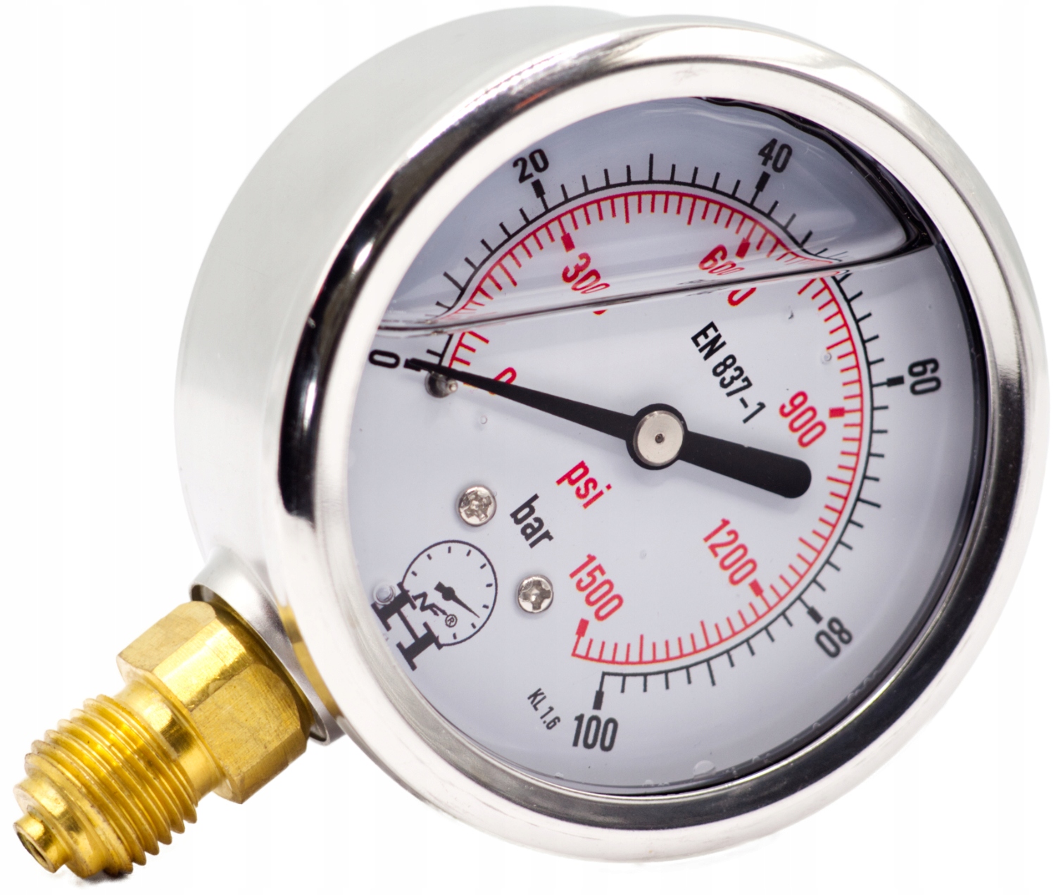 

Manometr zegar hydrauliczny 100 Bar 63mm
