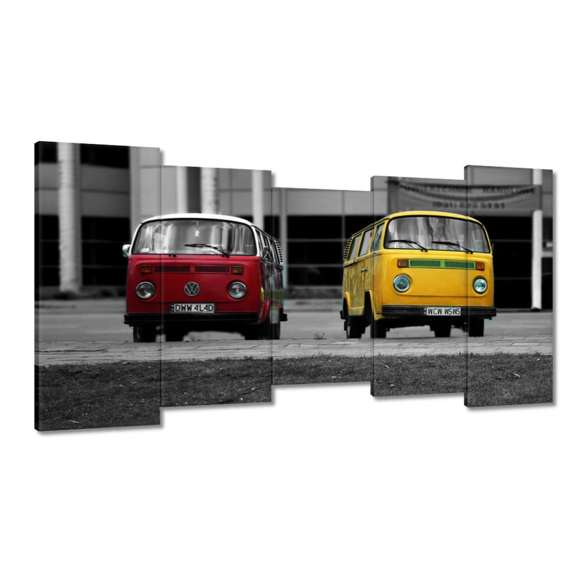 Obrazy 150x80 Červený a žlutý Vw
