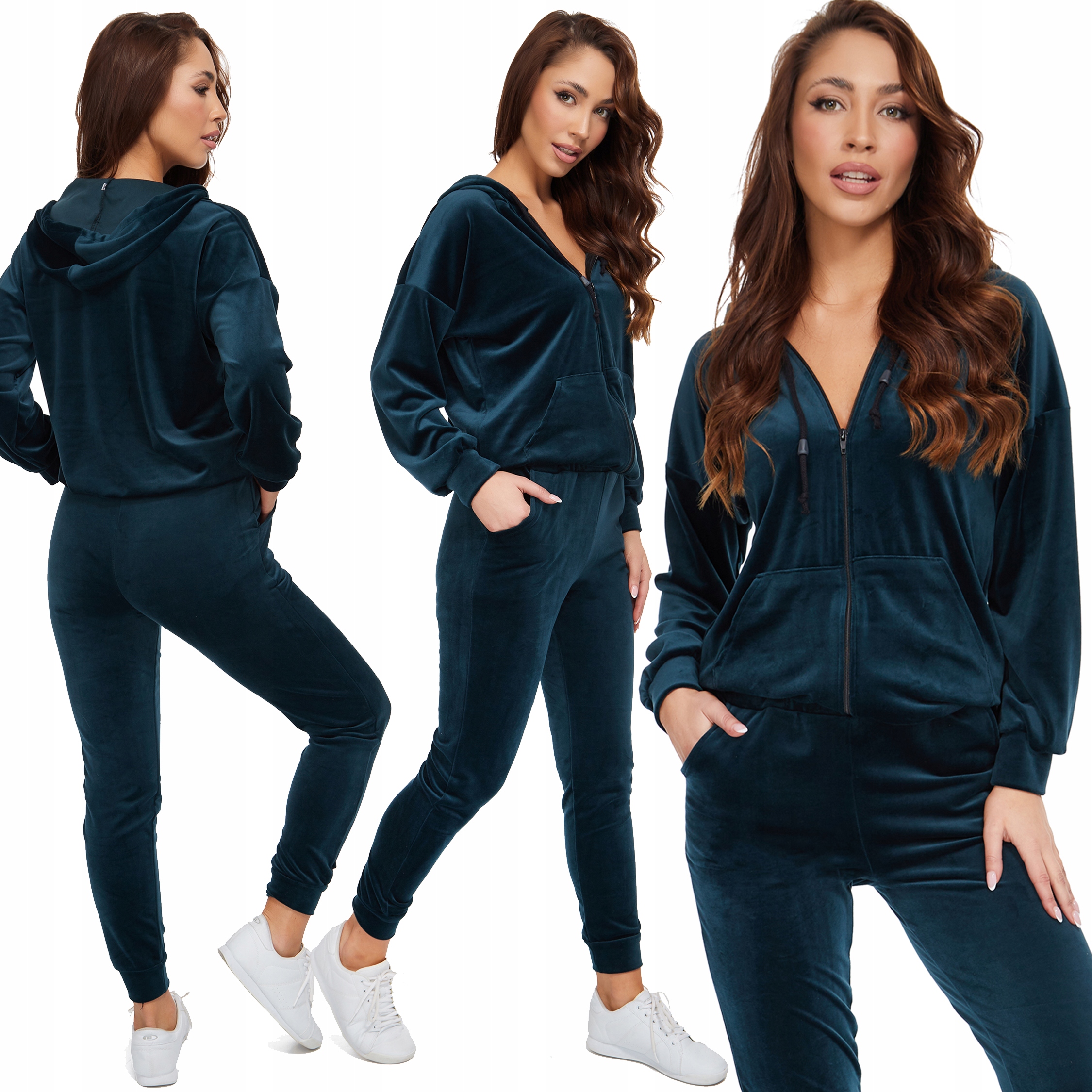 

324_ 3XL/46 _welurowy Komplet Dresowy