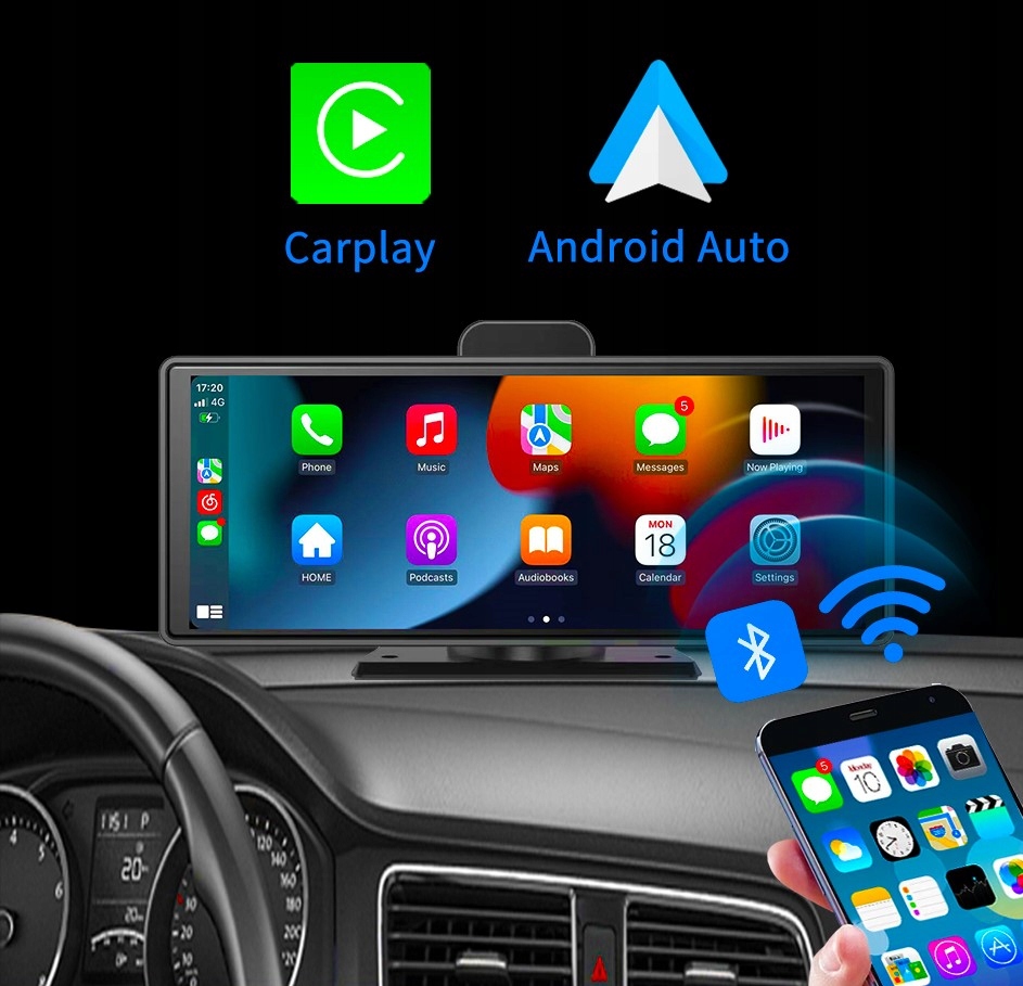 Tablet CarPlay AndroidAuto 10" Wi-Fi BT 2023 Marka inna