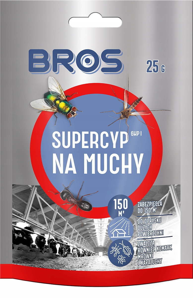 

Bros Supercyp 6WP preparat do oprysku na muchy 2