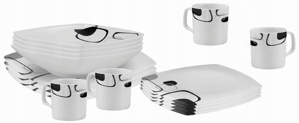Zestaw obiadowy Melamine Set Enigma Wawa