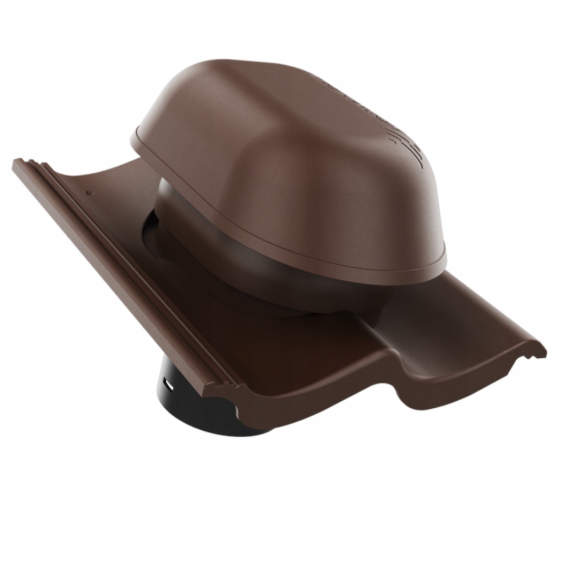 Sanitární odvětrávací komín fi125 střešní tašky Moravska Hodonka Hnědá