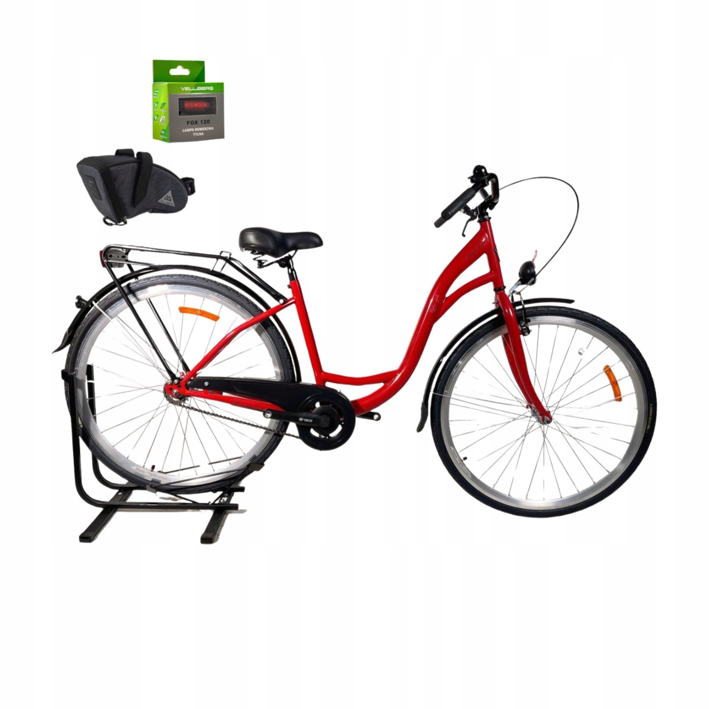 Rower 28 Storm Amsterdam Eco Stalowy Torpedo 17" Czerwony