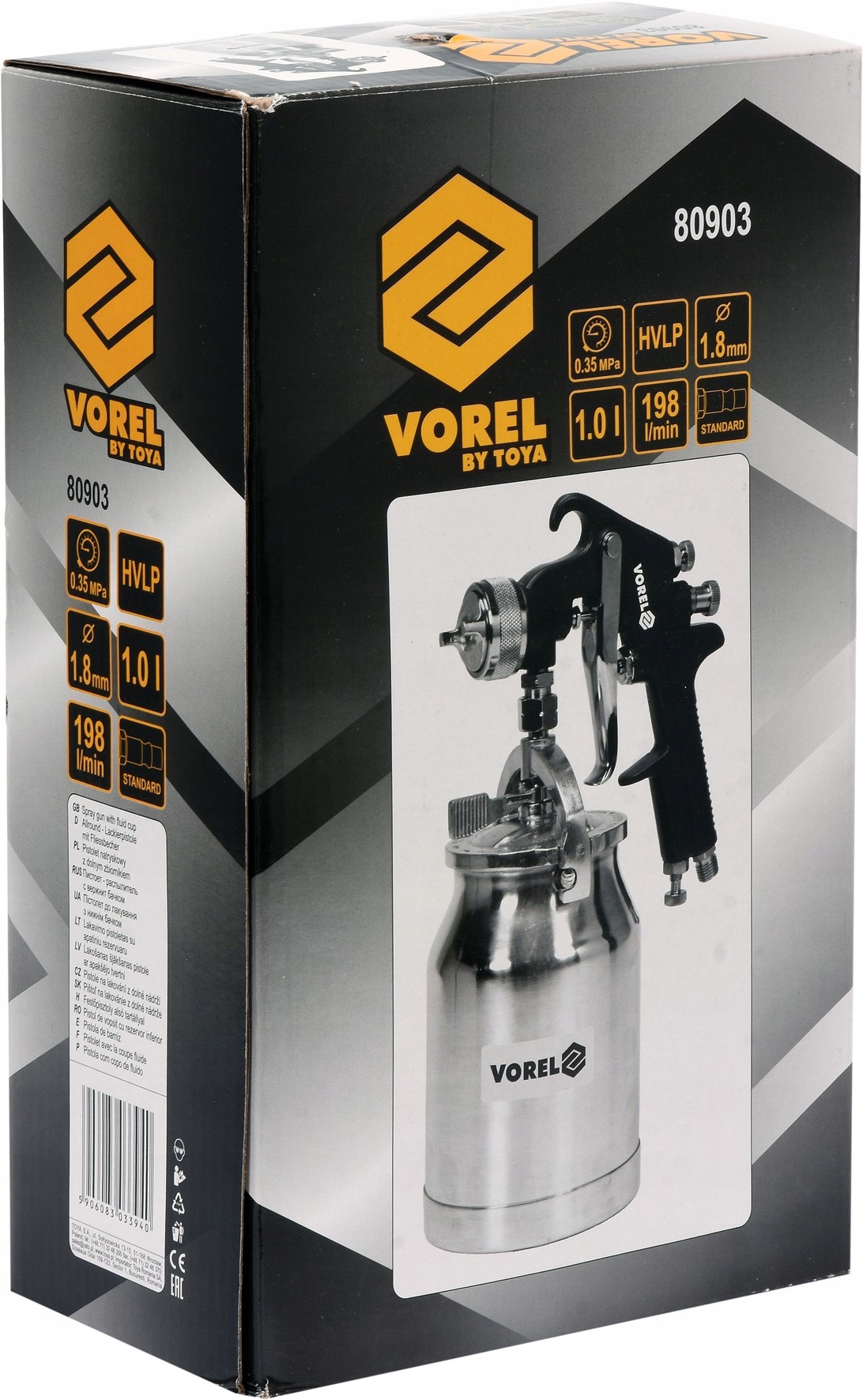 PISTOLET NATRYSKOWY MALARSKI LAKIERNICZY 1L 1,8MM Kod producenta 80903