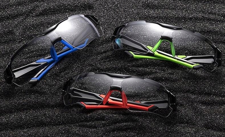 Rowerowe Okulary PRZECIWSŁONECZNE FOTOCHROM Ramka Szerokość mostka 16 mm