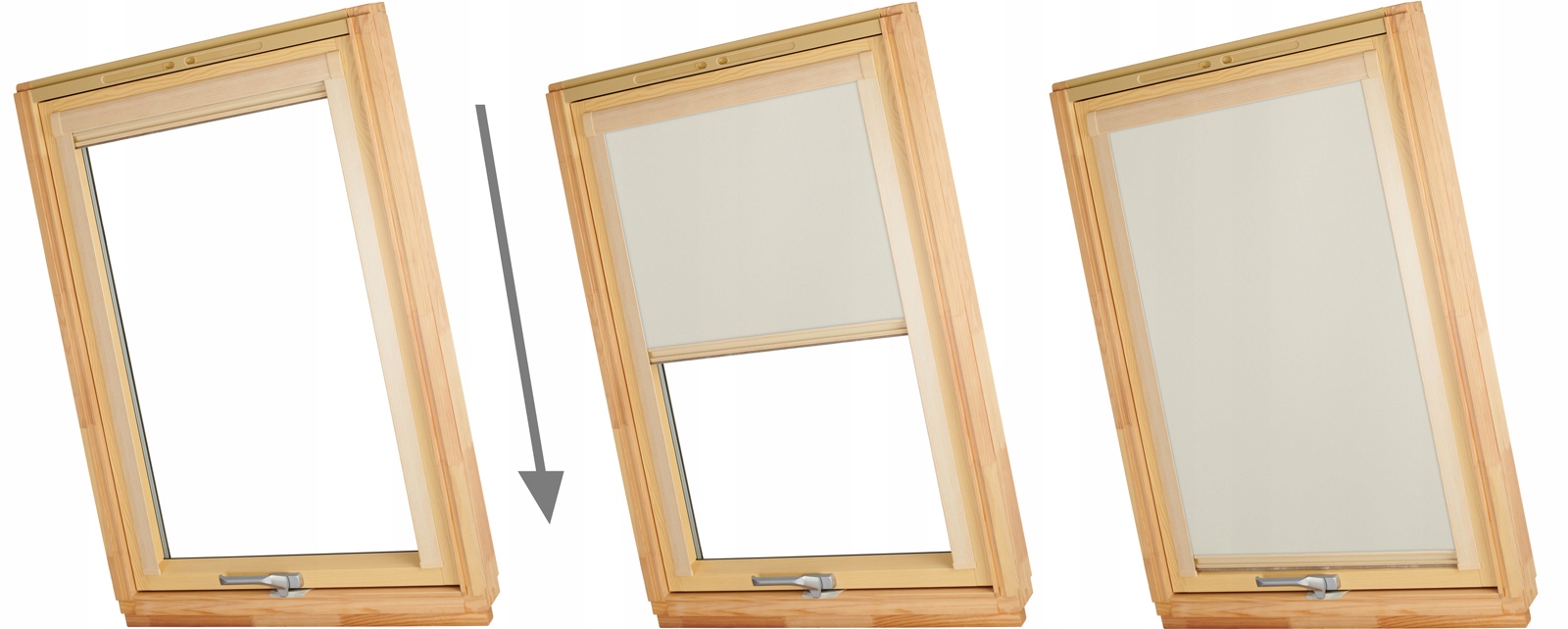 Roleta Dachowa Termo do okien FAKRO VELUX 66x118 Wzór gładki