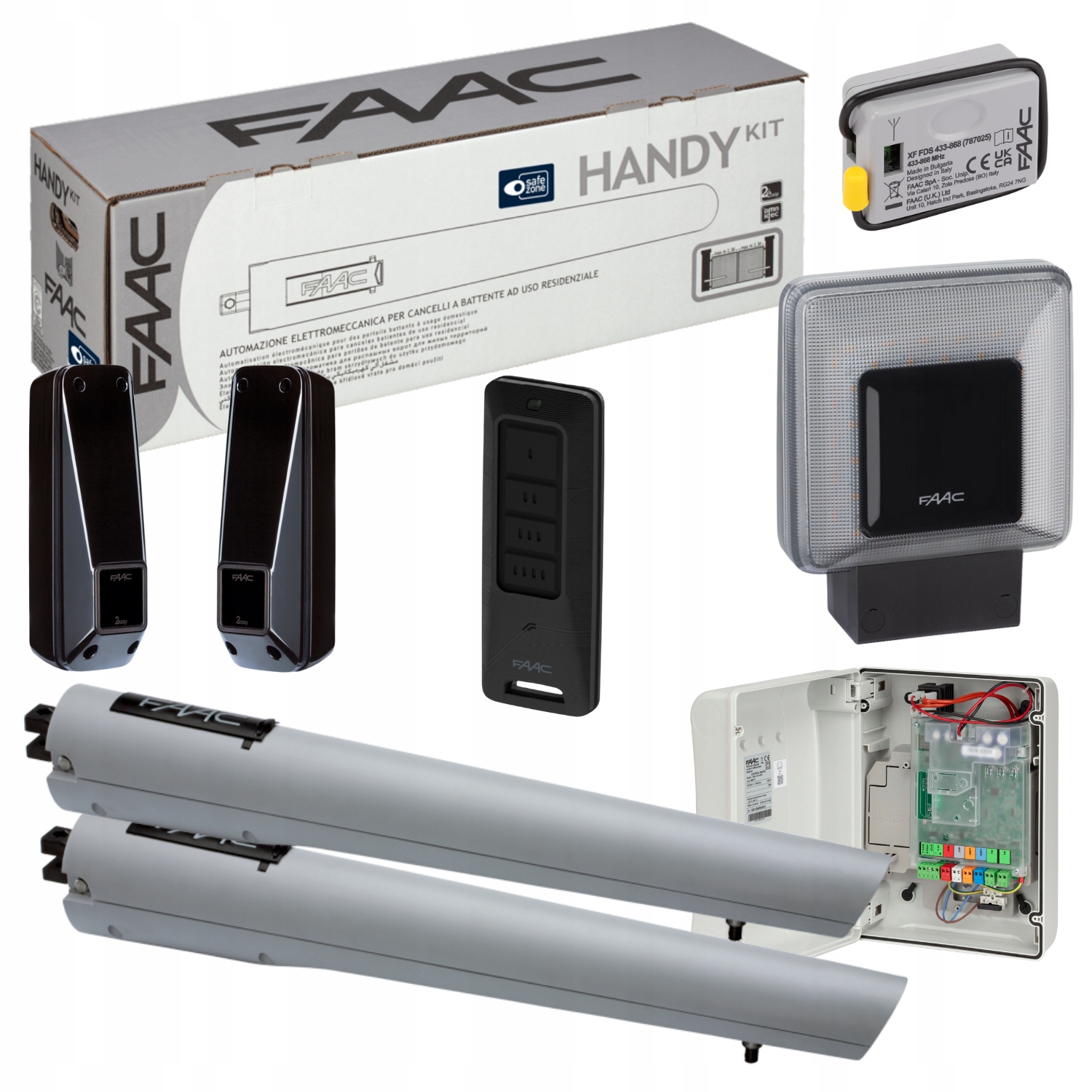 Faac Handy Lampa Xled Napęd do bramy dwuskrzydłowej rozwiernej automat