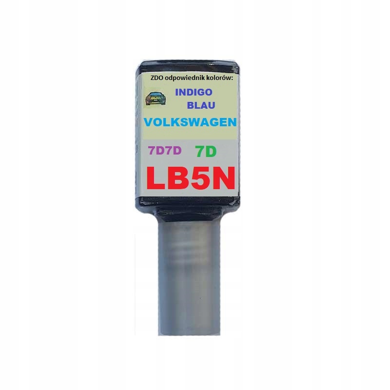Zaprawka do rys 10ml Audi Vw Seat B5N LB5N 7D Indigoblue