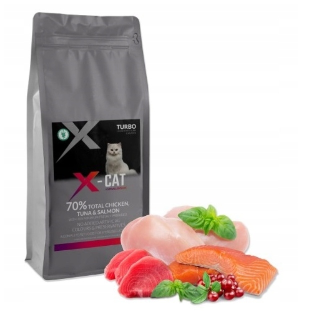 Karma sucha dla kota kurczak łosoś bez zbóż 5kg X-cat