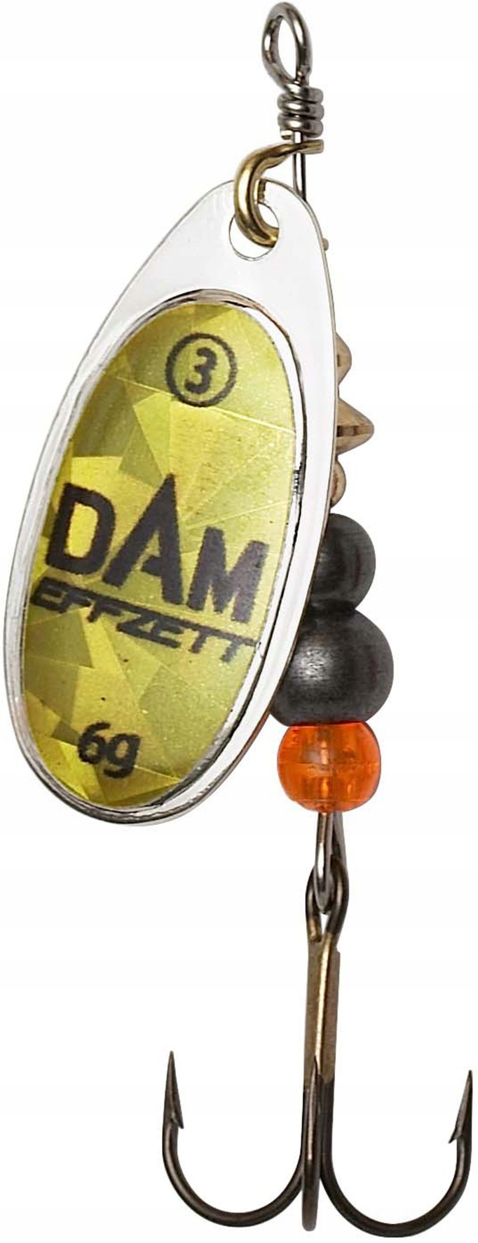 Błystka Obrotowa Dam Effzett Fluo Gold 4 10g