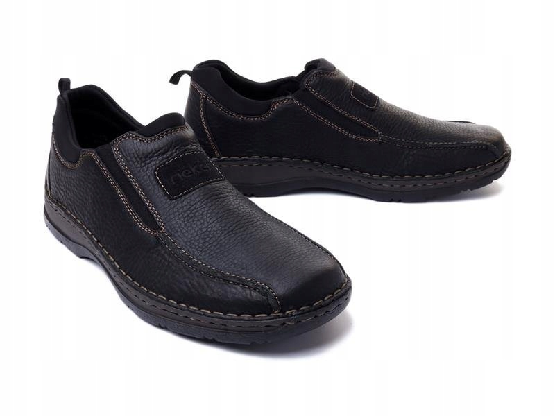 Półbuty/mokasyny męskie Rieker 05363-00 black r42