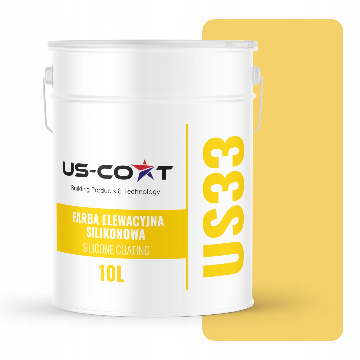 Barva Silikonová Fasádní Barva Žlutá Citronová F624 10L Uv