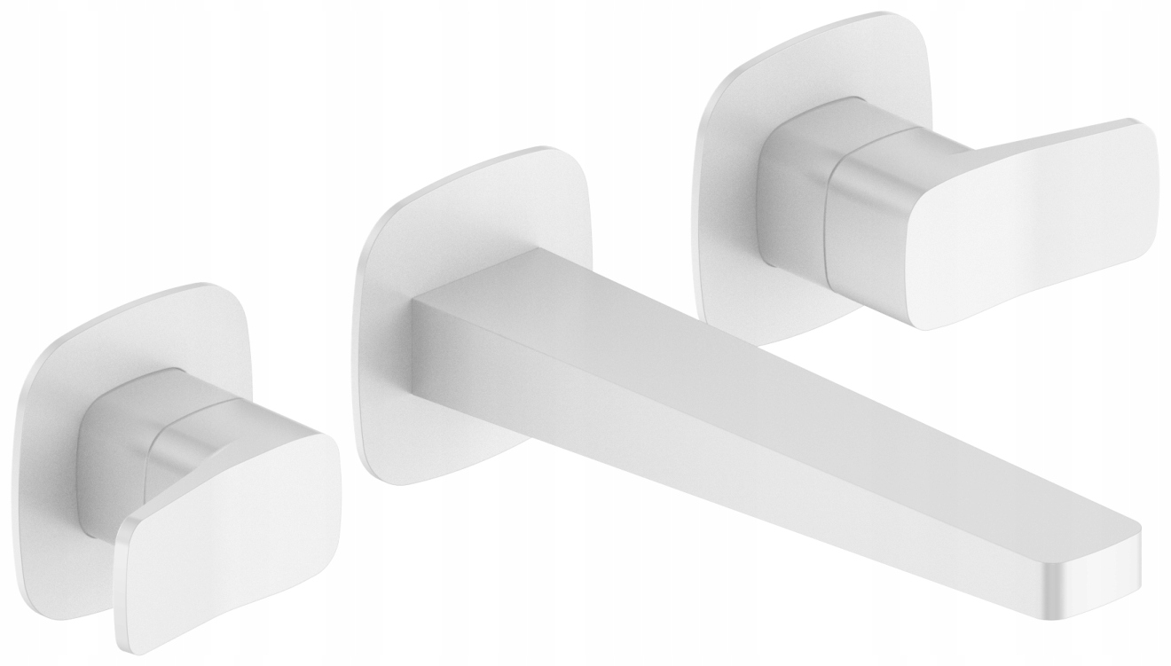 Kfa Podomietková Umývadlová Batéria 3-OTVOROVÁ, Biela