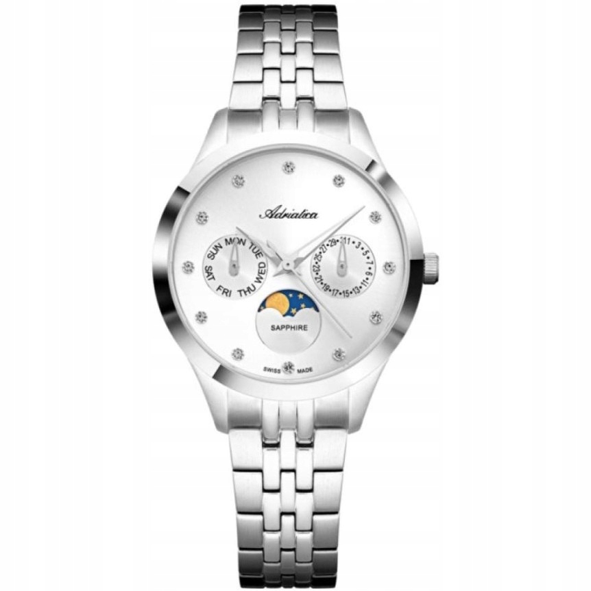 Dámské hodinky Adriatica A3833.5143QF Zirkony stříbrné