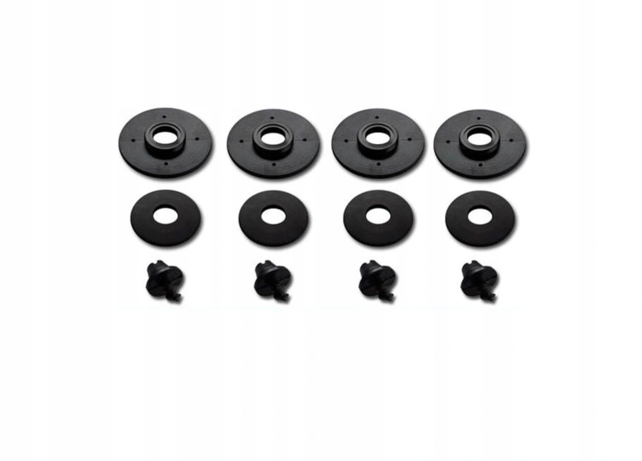 DYWANIKI PODLOGI /4-SZT/ Kolor czarny